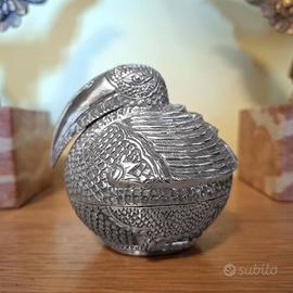 Antica Scatola di Betel Cambogiana in argento 900