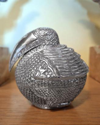 Antica Scatola di Betel Cambogiana in argento 900