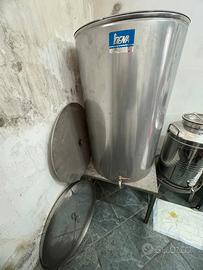 bidone in acciaio inox