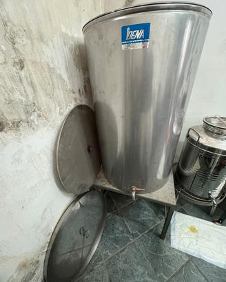 bidone in acciaio inox