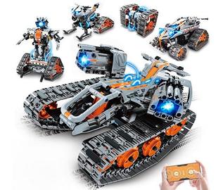 HiWEEGO Kit di costruzione robot 5 in 1 con luce L