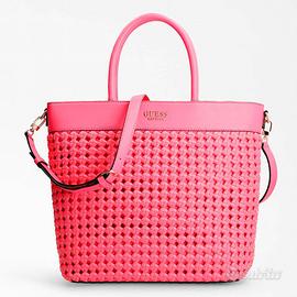 Borsa a tracolla Guess Sicilia Lilica shopper rosa