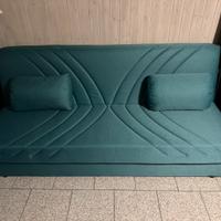 2 divani letto colore tiffany con contenitore
