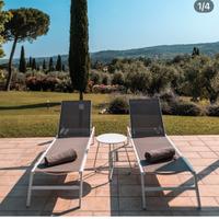 8 lettini da esterno tenuti benissimo