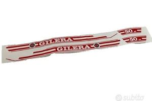 adesivi gilera 50 trial 4v aufkleber rosso bianco