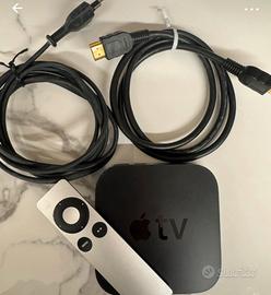 Apple Tv + telefomando e cavo hdmi