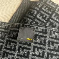 Sciarpa Fendi FF nero grigio