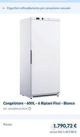 Congelatore colonna bianco