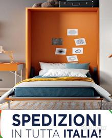 Letto a scomparsa matrimoniale **consegna italia**