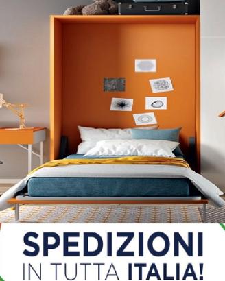 Letto a scomparsa matrimoniale **consegna italia**