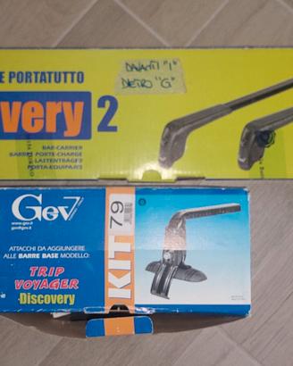 Barre portatutto GEV, discovery2 + kit attacchi
