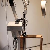 Vaporizzatore per estetica con lente illuminata