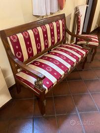 Salotto barocco 1 divano 1 sedie e 2 poltrone