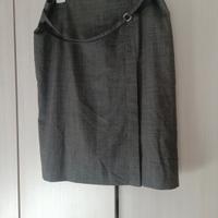 gonna longuette lana vergine 