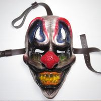 Horror Clown Mask, handmade resin, Halloween