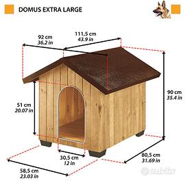 casetta in legno per cani Ferplast 