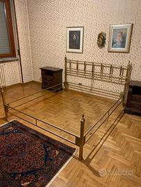 Struttura letto ottone ed alabastro vintage