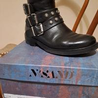 Stivaletti Biker N’Sand in Vera Pelle 