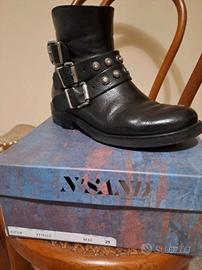 Stivaletti Biker N’Sand in Vera Pelle 