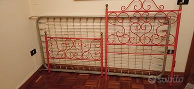 letto in ferro degli  anni 60
