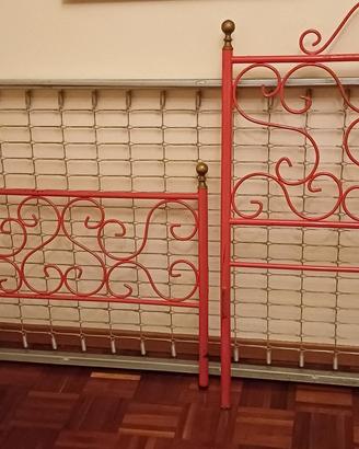 letto in ferro degli  anni 60