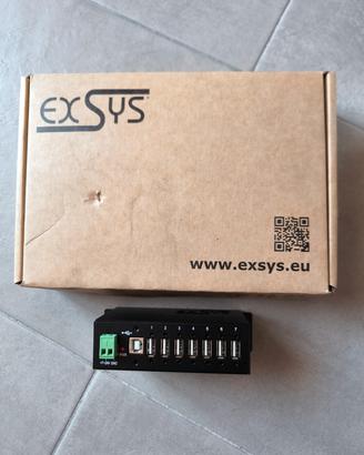 Hub usb 2.0 industriale EXSYS 