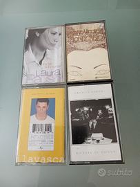 Musicassette cantanti italiani anni '80.