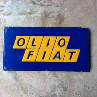 Insegna Olio Fiat luminosa termoformata
