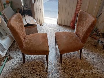 Coppia di sedie vintage