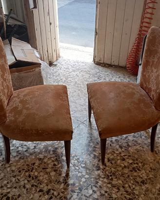 Coppia di sedie vintage