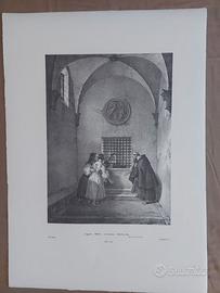 Litografie Artista Gallo Gallina I Promessi sposi