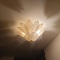 lampadari a foglia di vetro murano