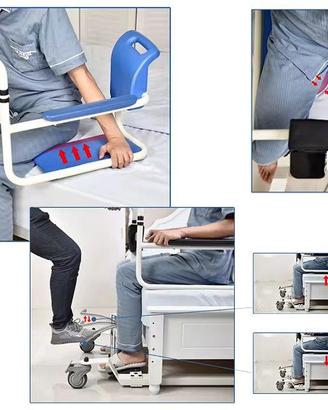 Gima Sedia per Disabili idraulica pieghevole