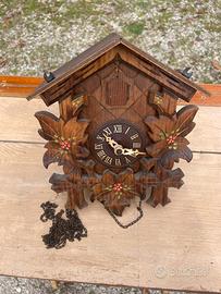 Orologio a cucù in legno – usato (senza pigne)