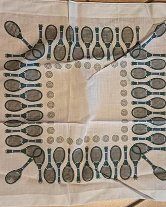 fazzoletti di stoffa con racchette da tennis 