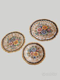 3 piatti  in ceramica 