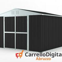 Box struttura lamiera Acciaio 327x307cm nero