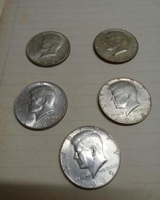 Lotto 1/2 Dollaro USA KENNEDY 