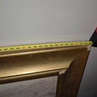 quadro grande con cornice in legno, tutto tessuto