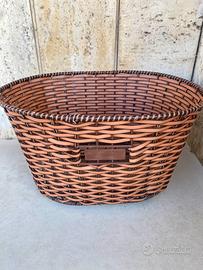 Cestino bicicletta BRN vintage ecopelle