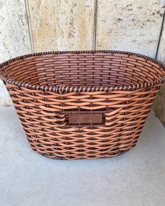Cestino bicicletta BRN vintage ecopelle