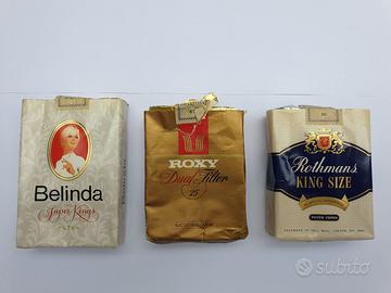 LOTTO 3 PACCHETTI VUOTI DA COLLEZIONE VINTAGE ‘80