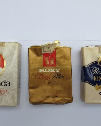 LOTTO 3 PACCHETTI VUOTI DA COLLEZIONE VINTAGE ‘80