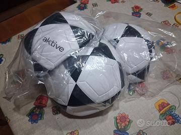 AKTIVE pallone da calcio in pvc, bianco e nero