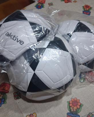 AKTIVE pallone da calcio in pvc, bianco e nero