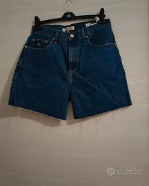 pantaloncini jeans a vita alta Tommy Jeans donna