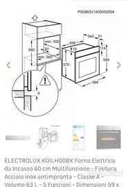forno elettrico da incasso