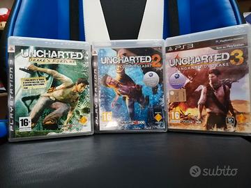 Uncharted pal ita 1 2 e 3 PlayStation 3 Ps3
