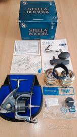  shimano stella 8000 FA con 2 bobine originali