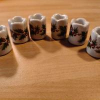 Set 6 portacandele segnaposto Funny Design
